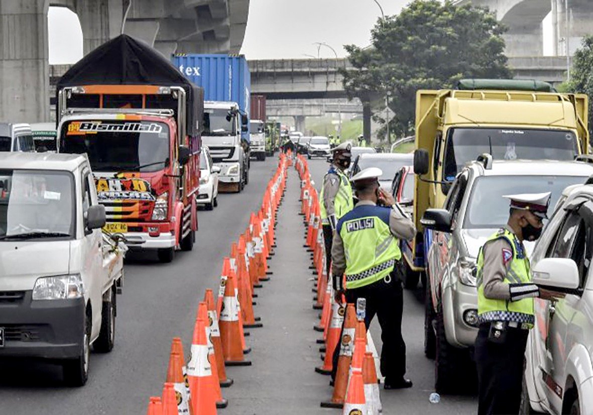 Antisipasi Kepadatan Arus Balik Polrestabes Makassar Berlakukan Sistem